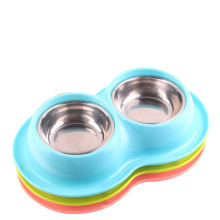 stainless steel leak-proof anti-ant insect eating cat food bowl non-slip utensils Pet dog bowl